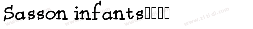 Sasson infants字体转换 Sasson infants字体转换